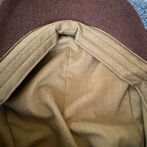 Men’s OS wool and corduroy flat cap w/patterned multicolor fabric - Picture 7 of 7